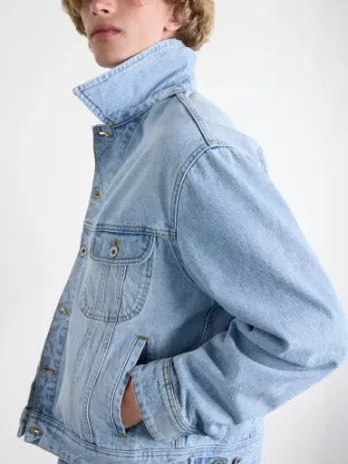 Studio Nicholson Derby Cropped Denim Jacket - Men | Thumbnail 5 Studio Nicholson Derby Cropped Denim Jacket - Men | Thumbnail 5