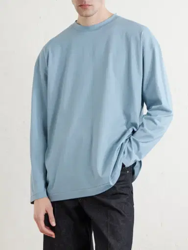 ATON Suvin Cotton Long-Sleeved T-Shirt - Men | Thumbnail 3 ATON Suvin Cotton Long-Sleeved T-Shirt - Men | Thumbnail 3