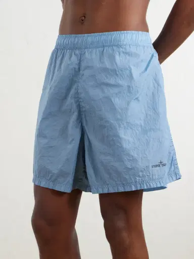 Stone Island Straight-Leg Mid-Length Water Reactive Camo Shell Swim Shorts - Men | Thumbnail 2 Stone Island Straight-Leg Mid-Length Water Reactive Camo Shell Swim Shorts - Men | Thumbnail 2