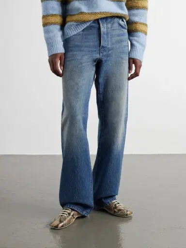 Dries Van Noten Snake-Effect Leather Sneakers - Men | Thumbnail 2