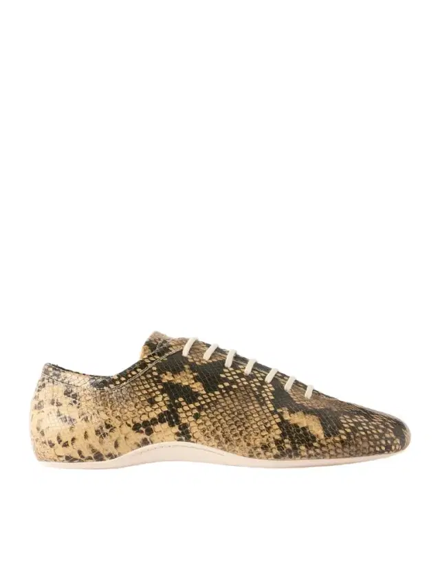 Dries Van Noten Snake-Effect Leather Sneakers - Men