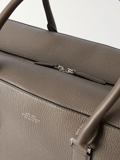 Smythson Ludlow Full-Grain Leather Weekend Bag - Men | Thumbnail 4 Smythson Ludlow Full-Grain Leather Weekend Bag - Men | Thumbnail 4