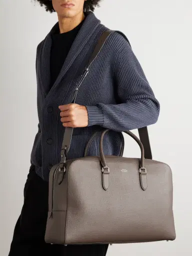 Smythson Ludlow Full-Grain Leather Weekend Bag - Men | Thumbnail 6 Smythson Ludlow Full-Grain Leather Weekend Bag - Men | Thumbnail 6