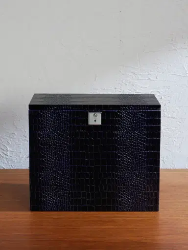 Smythson Silver-Plated and Croc-Effect Leather Cocktail Set - Men | Thumbnail 4