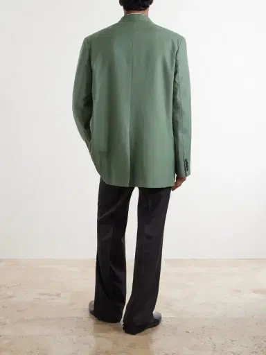 Dries Van Noten Bosier Double-Breasted Wool-Gabardine Blazer - Men | Thumbnail 4