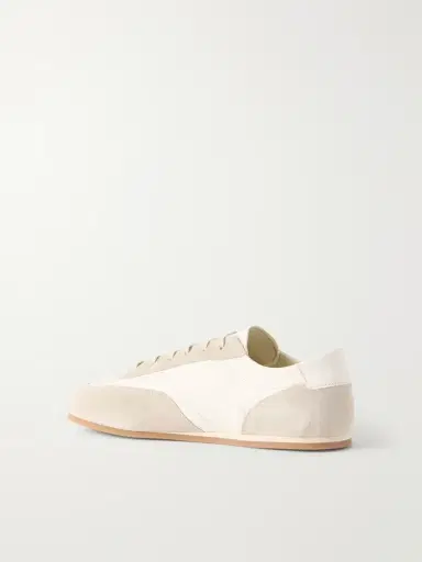 Common Projects Minimal Runner Suede-Trimmed Leather Sneakers - Men | Thumbnail 4 Common Projects Minimal Runner Suede-Trimmed Leather Sneakers - Men | Thumbnail 4