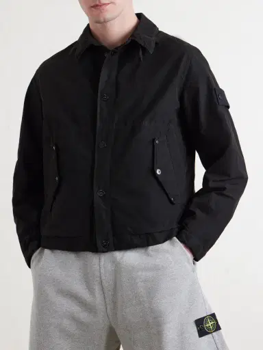 Stone Island STONE ISLAND GHOST David Garment-Dyed Canvas Jacket - Men | Thumbnail 3 Stone Island STONE ISLAND GHOST David Garment-Dyed Canvas Jacket - Men | Thumbnail 3