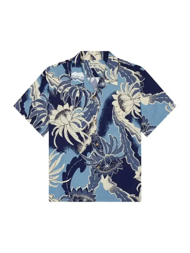 JW Anderson Camp-Collar Floral-Print Voile Shirt - Men