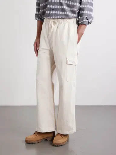 Monitaly Malibu Wide-Leg Cotton Cargo Trousers - Men | Thumbnail 3 Monitaly Malibu Wide-Leg Cotton Cargo Trousers - Men | Thumbnail 3