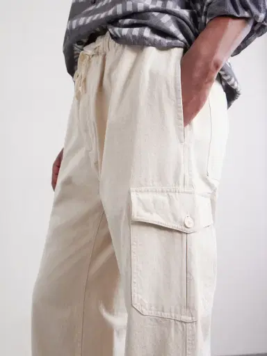 Monitaly Malibu Wide-Leg Cotton Cargo Trousers - Men | Thumbnail 5 Monitaly Malibu Wide-Leg Cotton Cargo Trousers - Men | Thumbnail 5