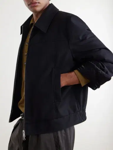Dries Van Noten Padded Cotton and Wool-Blend Blouson Jacket - Men | Thumbnail 5
