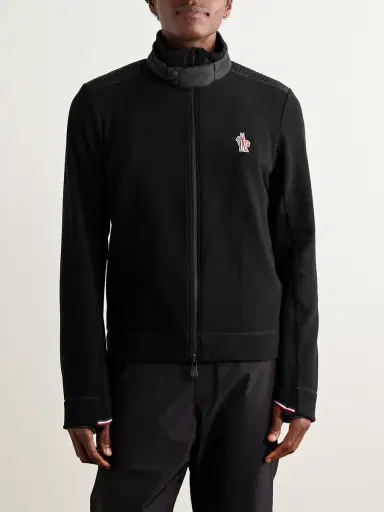 Moncler Grenoble Logo-Appliquéd Shell-Trimmed Fleece Jacket - Men | Thumbnail 3 Moncler Grenoble Logo-Appliquéd Shell-Trimmed Fleece Jacket - Men | Thumbnail 3