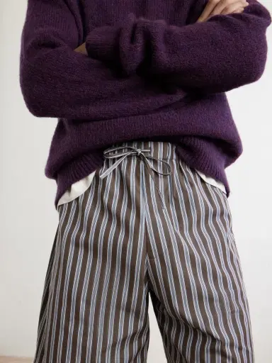 Dries Van Noten Piperi Straight-Leg Striped Cotton Shorts - Men | Thumbnail 5