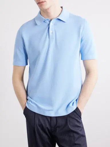 Anderson & Sheppard Organic Cotton Polo Shirt - Men | Thumbnail 3 Anderson & Sheppard Organic Cotton Polo Shirt - Men | Thumbnail 3