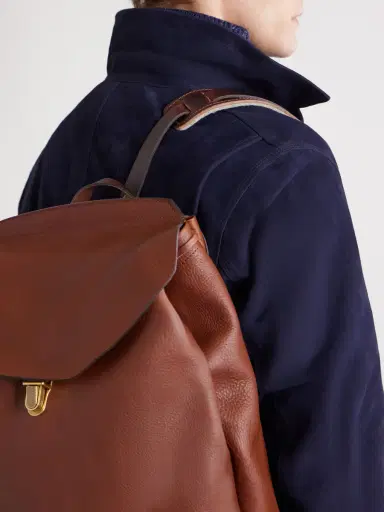 Bleu de Chauffe Zibeline Full-Grain Leather Backpack - Men | Thumbnail 5 Bleu de Chauffe Zibeline Full-Grain Leather Backpack - Men | Thumbnail 5