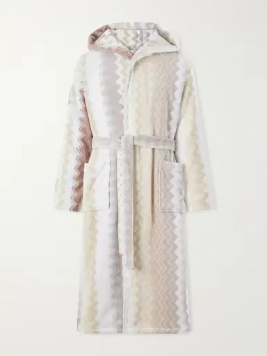 Missoni Home Giacomo Striped Cotton-Terry Hooded Robe - Men | Thumbnail 2 Missoni Home Giacomo Striped Cotton-Terry Hooded Robe - Men | Thumbnail 2