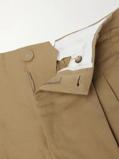 AMI PARIS Carrot Straight-Leg Pleated Cotton and Linen-Blend Trousers - Men | Thumbnail 6 AMI PARIS Carrot Straight-Leg Pleated Cotton and Linen-Blend Trousers - Men | Thumbnail 6