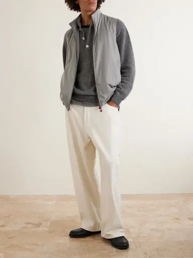 Kiton Reversible Shell and Jersey Gilet - Men | Thumbnail 2
