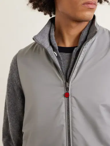 Kiton Reversible Shell and Jersey Gilet - Men | Thumbnail 5