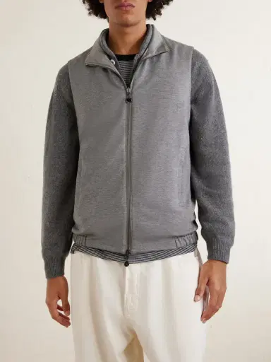 Kiton Reversible Shell and Jersey Gilet - Men | Thumbnail 6