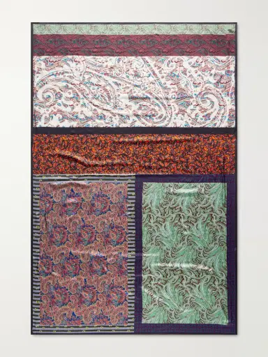 Dries Van Noten Flora Printed Satin Scarf - Men | Thumbnail 3
