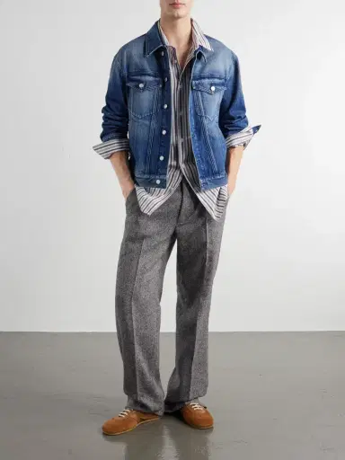 Dries Van Noten Croom Striped Cotton-Poplin Shirt - Men | Thumbnail 2