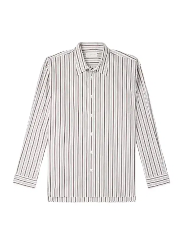 Dries Van Noten Croom Striped Cotton-Poplin Shirt - Men