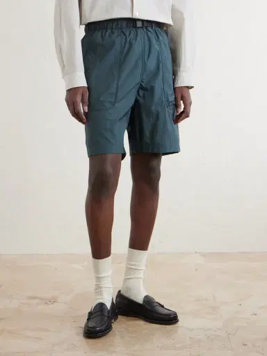 ATON Wide-Leg Belted Shell Shorts - Men | Thumbnail 3