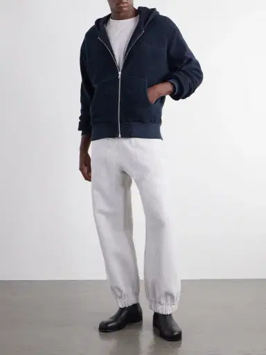 ADON Cotton-Velour Zip-Up Hoodie - Men | Thumbnail 2 ADON Cotton-Velour Zip-Up Hoodie - Men | Thumbnail 2
