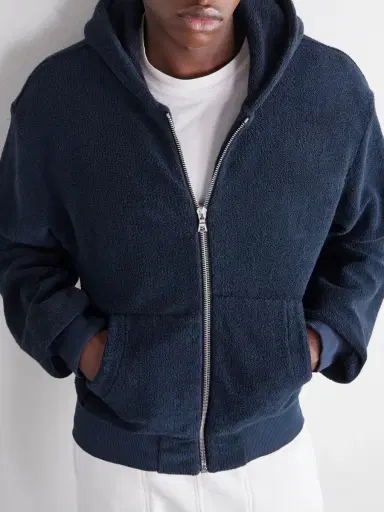 ADON Cotton-Velour Zip-Up Hoodie - Men | Thumbnail 5 ADON Cotton-Velour Zip-Up Hoodie - Men | Thumbnail 5