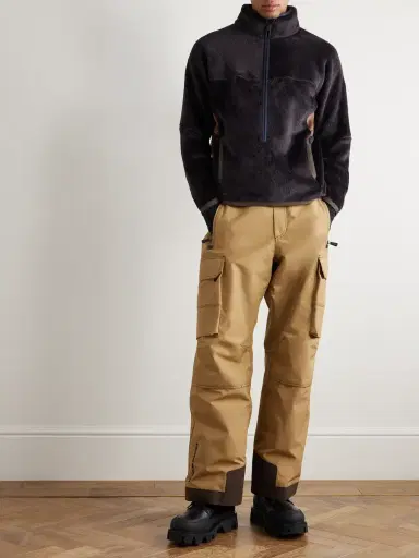 Moncler Grenoble Jersey-Trimmed Polartec® High Loft Half-Zip Sweatshirt - Men | Thumbnail 2
