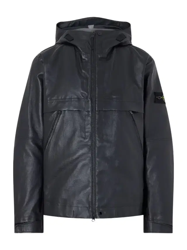 Logo-Appliquéd Leather Hooded Jacket - Men Logo-Appliquéd Leather Hooded Jacket - Men