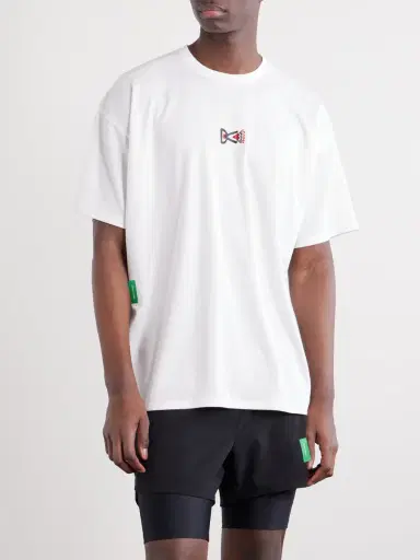 District Vision Logo-Print Perforated Recycled-Jersey T-Shirt - Men | Thumbnail 3 District Vision Logo-Print Perforated Recycled-Jersey T-Shirt - Men | Thumbnail 3