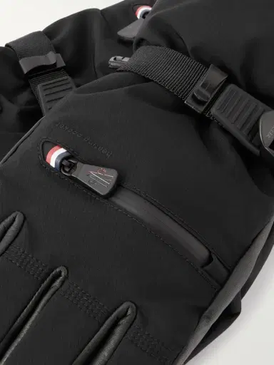Moncler Grenoble Leather-Trimmed Shell Ski Gloves - Men | Thumbnail 2 Moncler Grenoble Leather-Trimmed Shell Ski Gloves - Men | Thumbnail 2