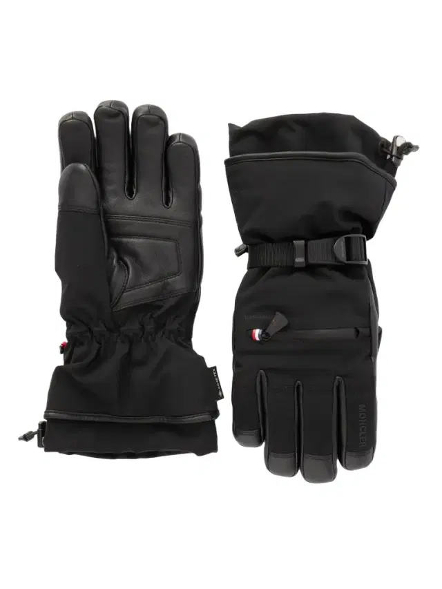 Moncler Grenoble Leather-Trimmed Shell Ski Gloves - Men
