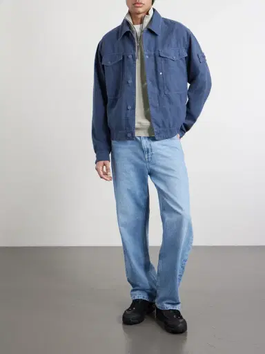 Stone Island STONE ISLAND GHOST Linen-Blend Trucker Jacket - Men | Thumbnail 2 Stone Island STONE ISLAND GHOST Linen-Blend Trucker Jacket - Men | Thumbnail 2
