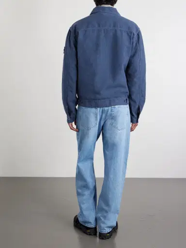 Stone Island STONE ISLAND GHOST Linen-Blend Trucker Jacket - Men | Thumbnail 4 Stone Island STONE ISLAND GHOST Linen-Blend Trucker Jacket - Men | Thumbnail 4