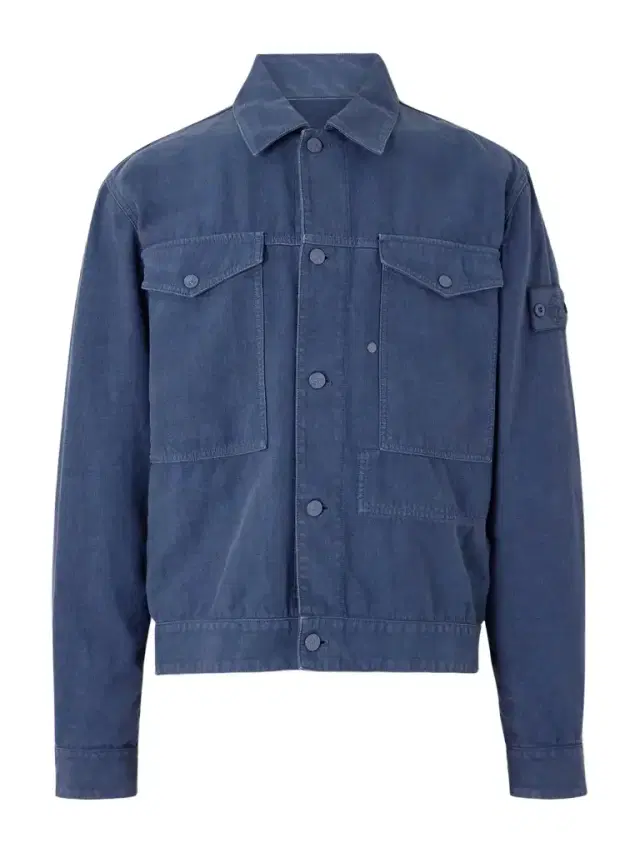 STONE ISLAND GHOST Linen-Blend Trucker Jacket - Men STONE ISLAND GHOST Linen-Blend Trucker Jacket - Men