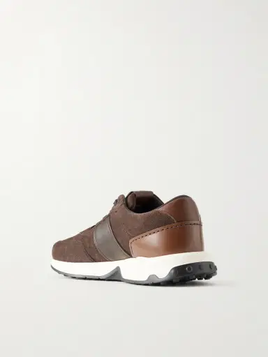 Tod's Leather-Trimmed Suede Sneakers - Men | Thumbnail 4 Tod's Leather-Trimmed Suede Sneakers - Men | Thumbnail 4