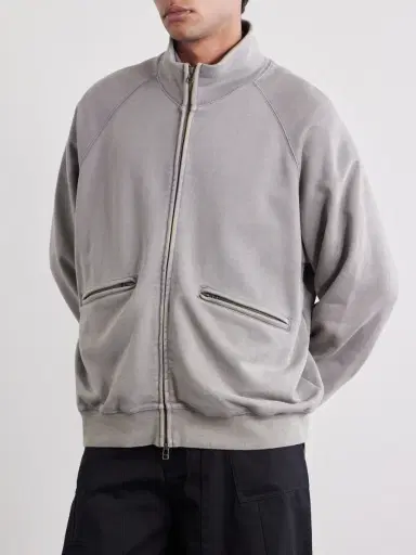 FrizmWORKS Cotton-Blend Jersey Zip-Up Sweatshirt - Men | Thumbnail 3