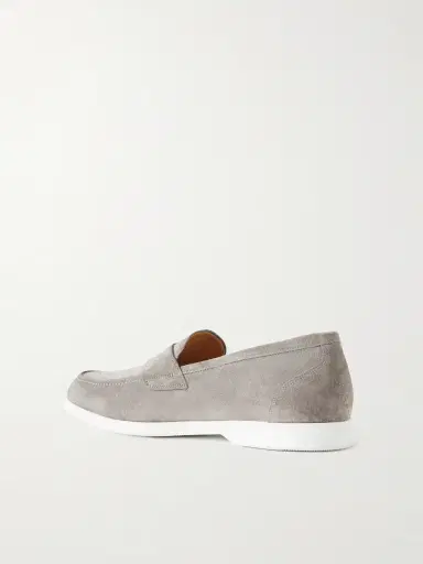 Kiton Suede Penny Loafers - Men | Thumbnail 4