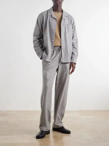 De Bonne Facture Tapered Virgin Wool Drawstring Trousers - Men | Thumbnail 2 De Bonne Facture Tapered Virgin Wool Drawstring Trousers - Men | Thumbnail 2
