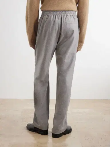 De Bonne Facture Tapered Virgin Wool Drawstring Trousers - Men | Thumbnail 4 De Bonne Facture Tapered Virgin Wool Drawstring Trousers - Men | Thumbnail 4