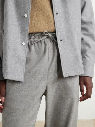 De Bonne Facture Tapered Virgin Wool Drawstring Trousers - Men | Thumbnail 5 De Bonne Facture Tapered Virgin Wool Drawstring Trousers - Men | Thumbnail 5
