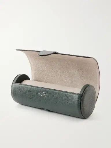 Smythson Full-Grain Leather Watch Roll - Men | Thumbnail 2