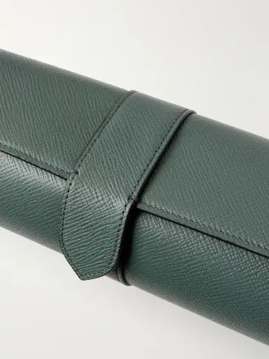 Smythson Full-Grain Leather Watch Roll - Men | Thumbnail 4