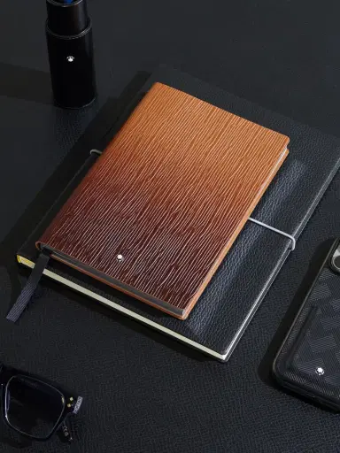 Montblanc Medium Dégradé Corteccia Sfumato Leather Notebook - Men | Thumbnail 2