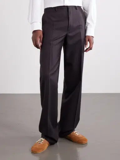Dries Van Noten Panvel Straight-Leg Herringbone Wool Trousers - Men | Thumbnail 3