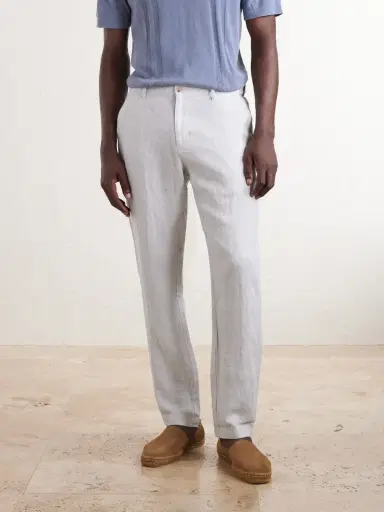Onia Straight-Leg Linen Trousers - Men | Thumbnail 3 Onia Straight-Leg Linen Trousers - Men | Thumbnail 3