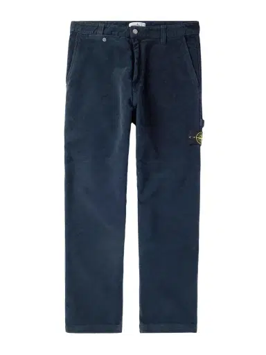 Stone Island Straight-Leg Organic Cotton-Moleskin Trousers - Men | Thumbnail 1 Stone Island Straight-Leg Organic Cotton-Moleskin Trousers - Men | Thumbnail 1